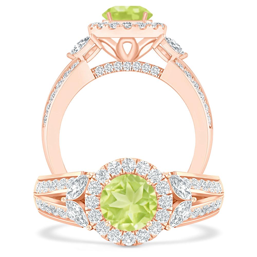 Rose Gold - Peridot