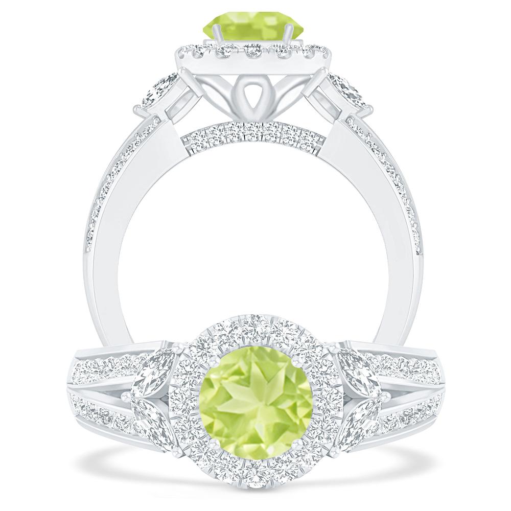 White Gold - Peridot