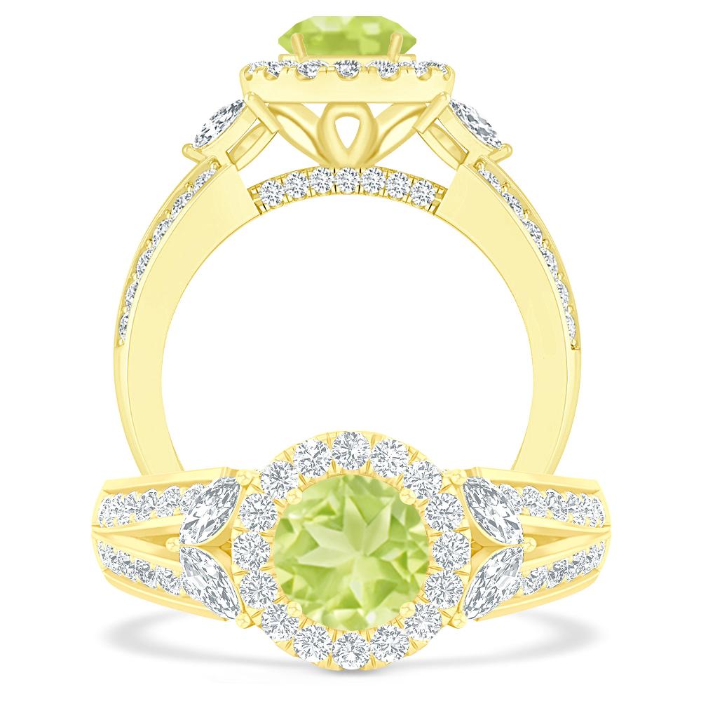 Yellow Gold - Peridot