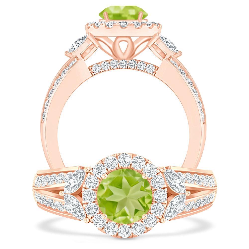 Rose Gold - Peridot