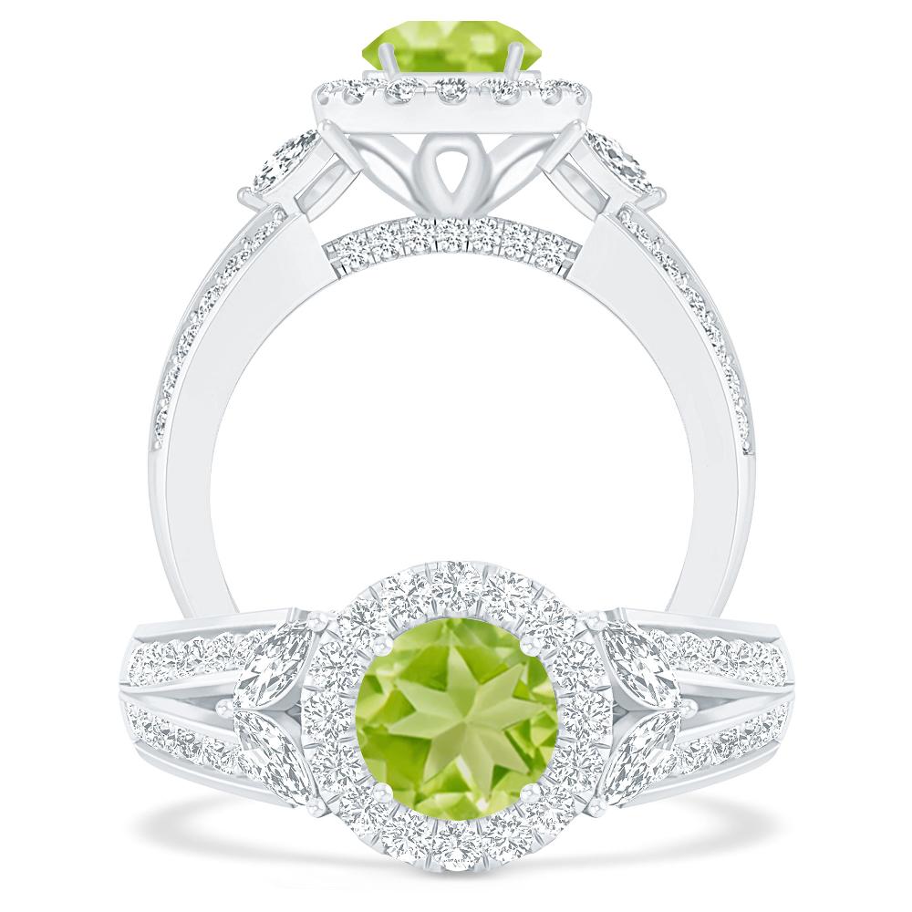 White Gold - Peridot