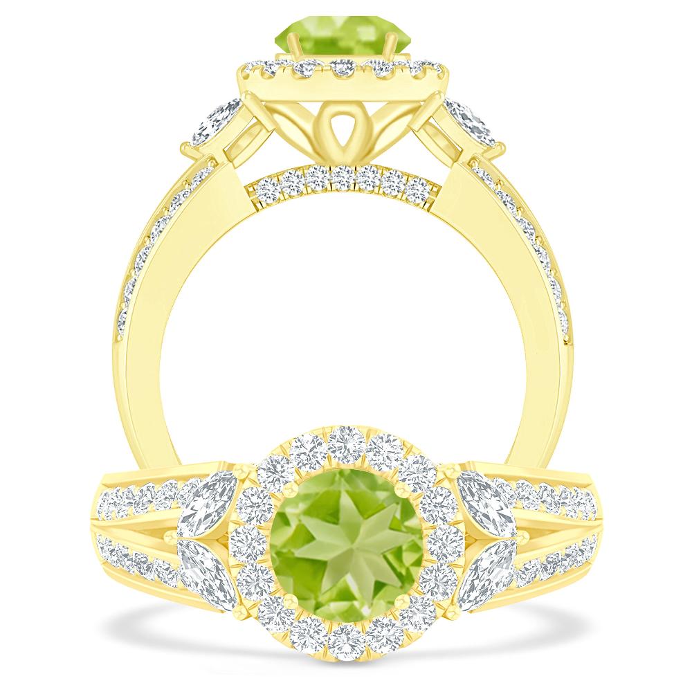 Yellow Gold - Peridot