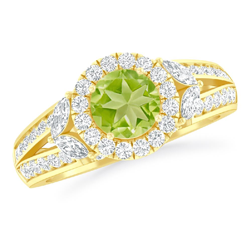 Yellow Gold - Peridot