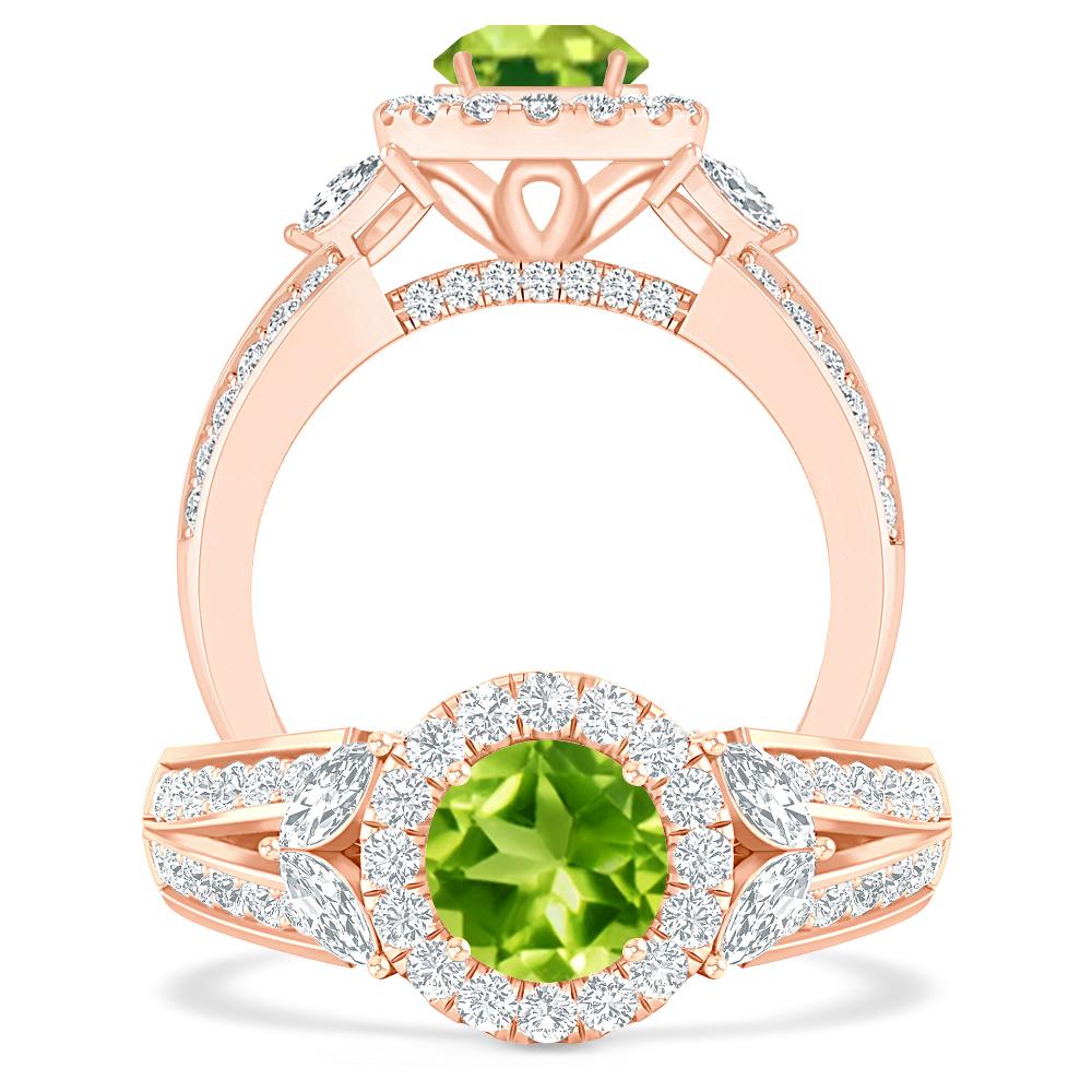 Rose Gold - Peridot