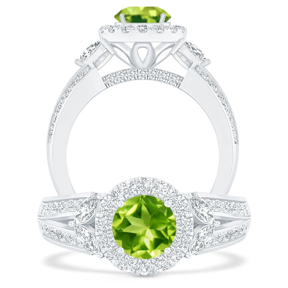 White Gold - Peridot