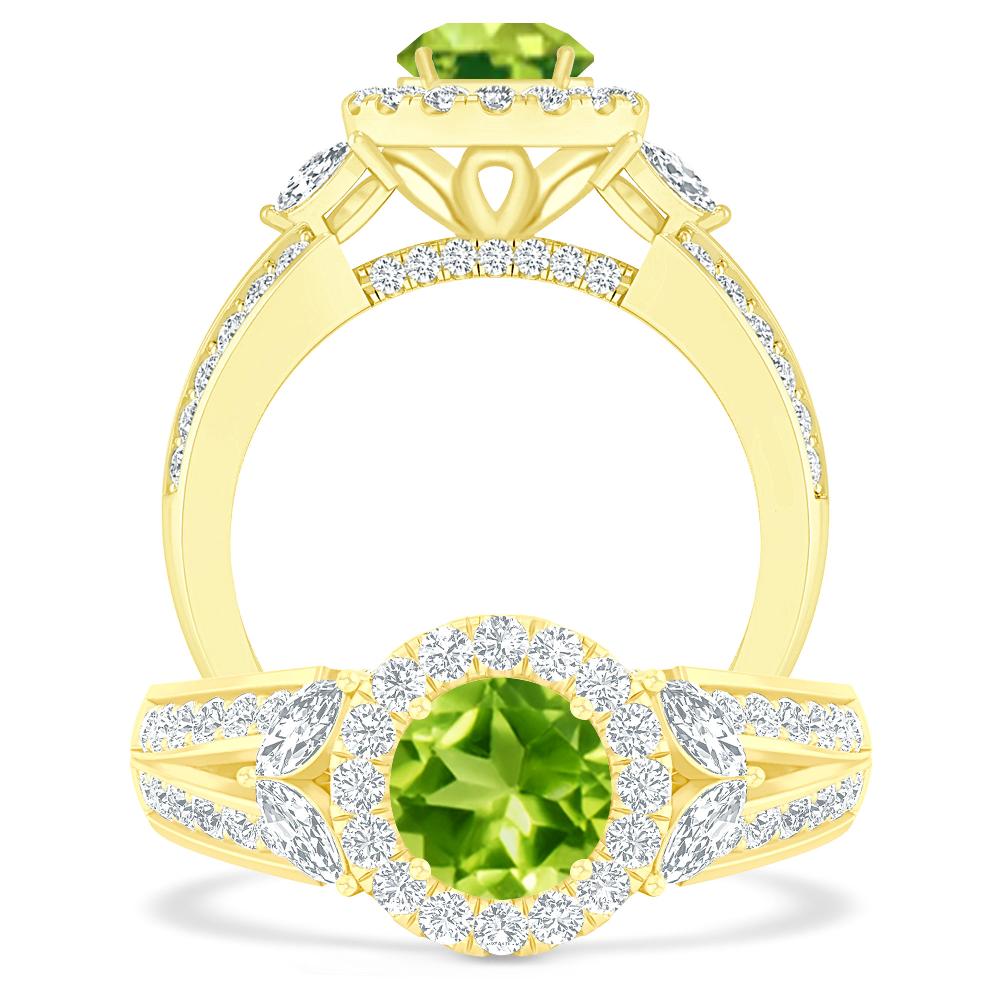 Yellow Gold - Peridot