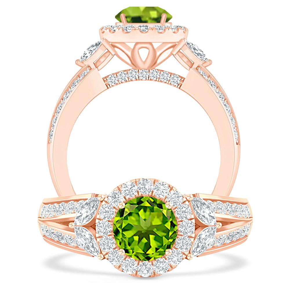 Rose Gold - Peridot