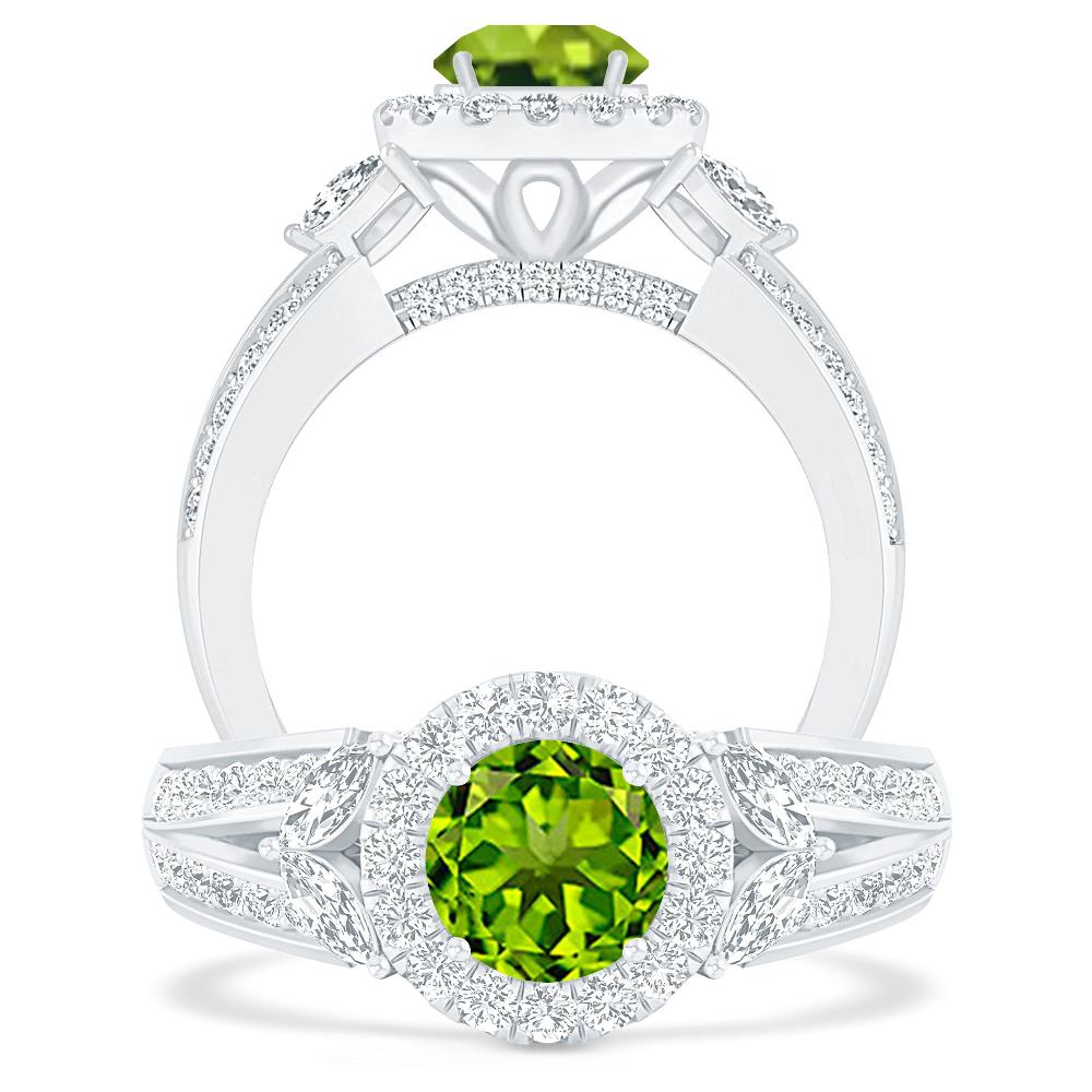 White Gold - Peridot