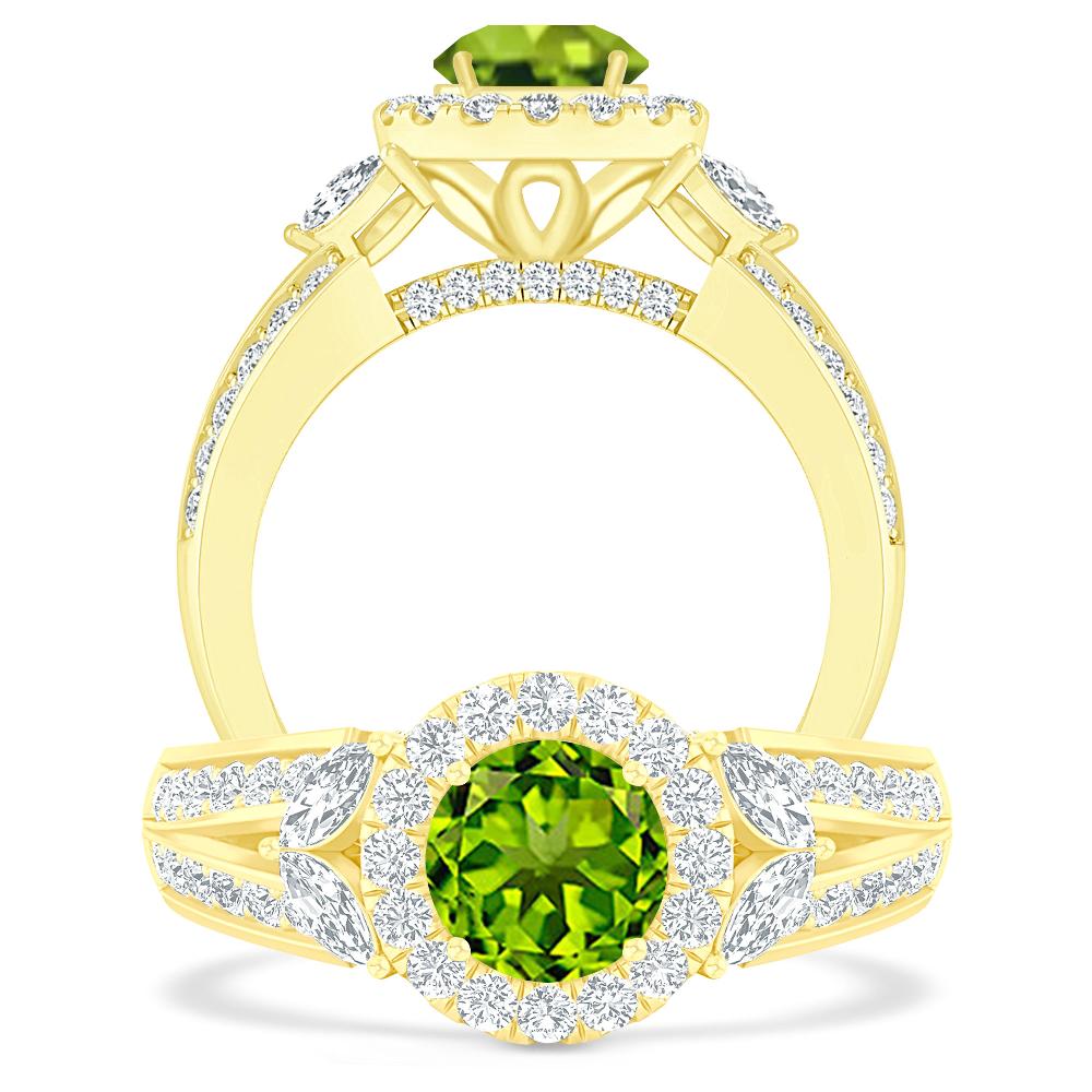 Yellow Gold - Peridot