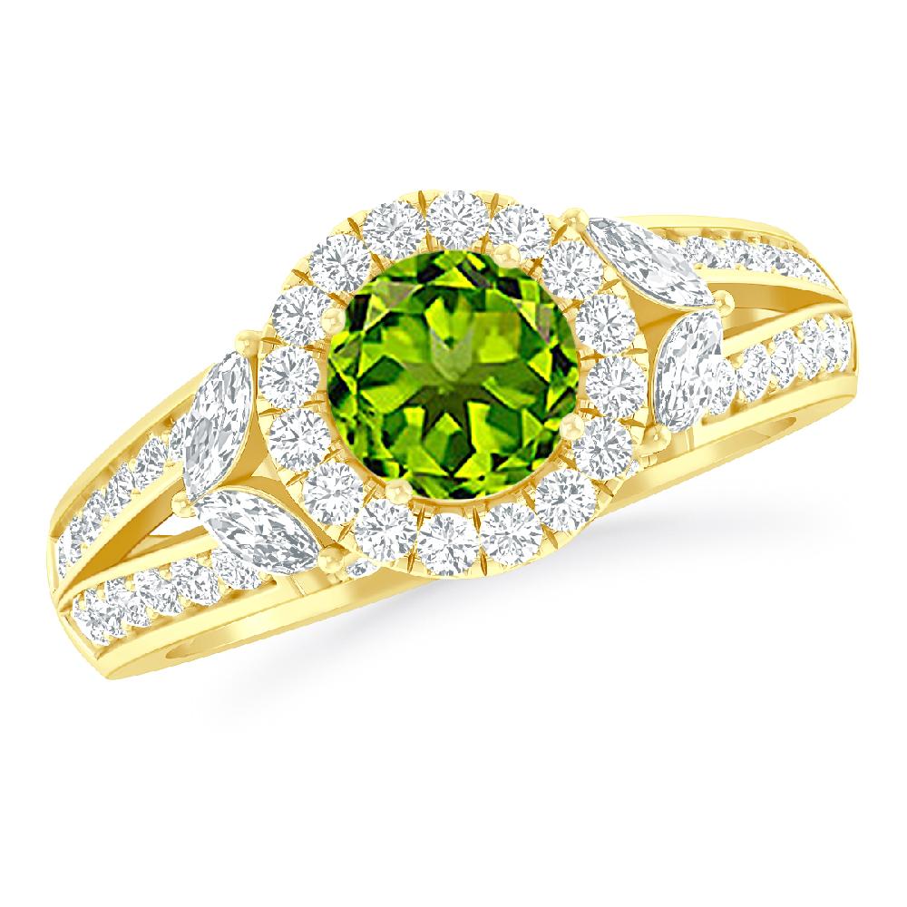 Yellow Gold - Peridot