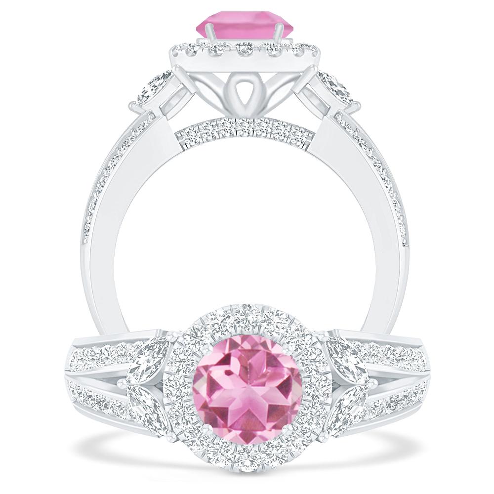 White Gold - Pink Tourmaline