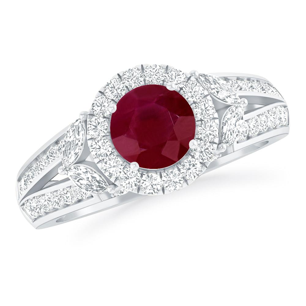 White Gold - Ruby