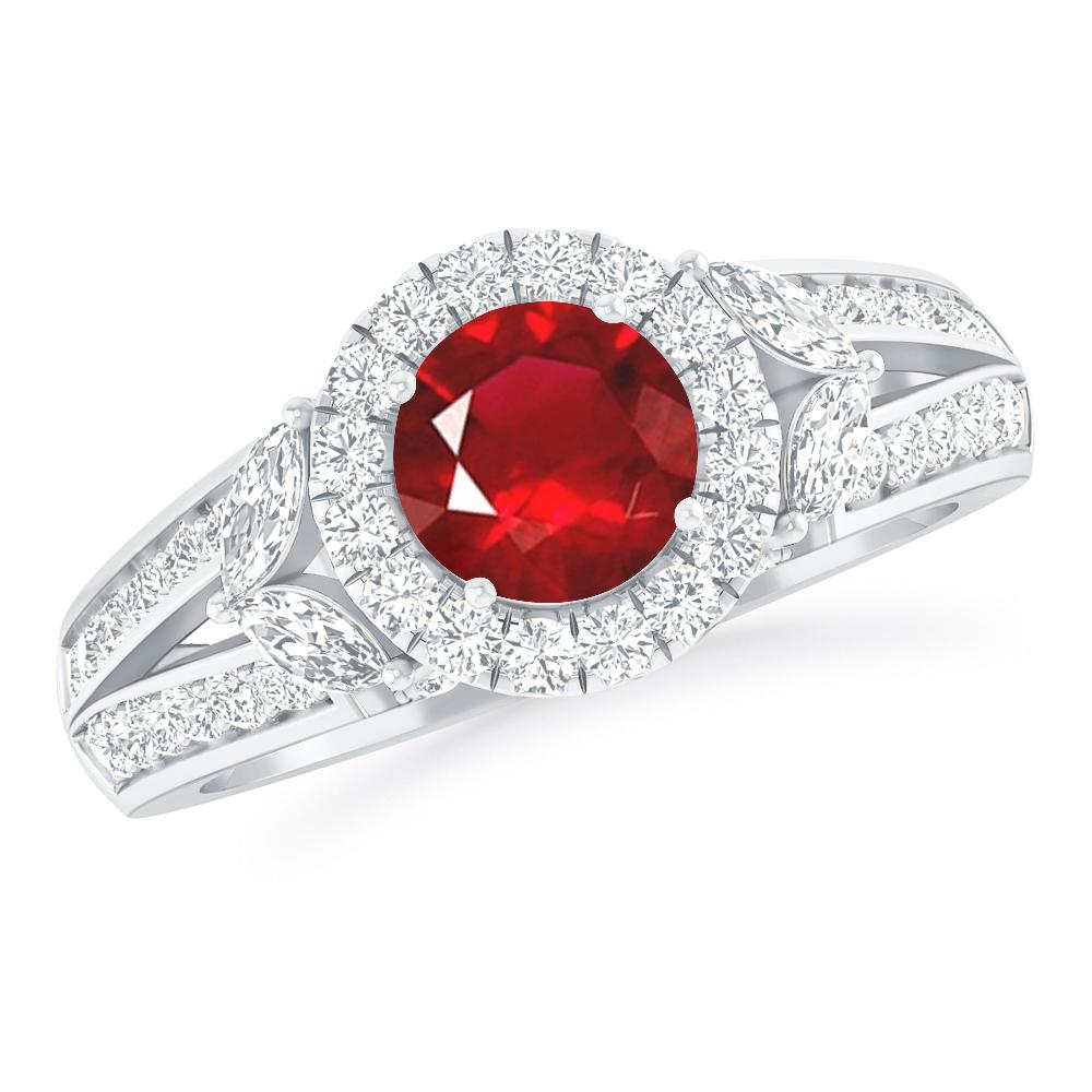 White Gold - Ruby