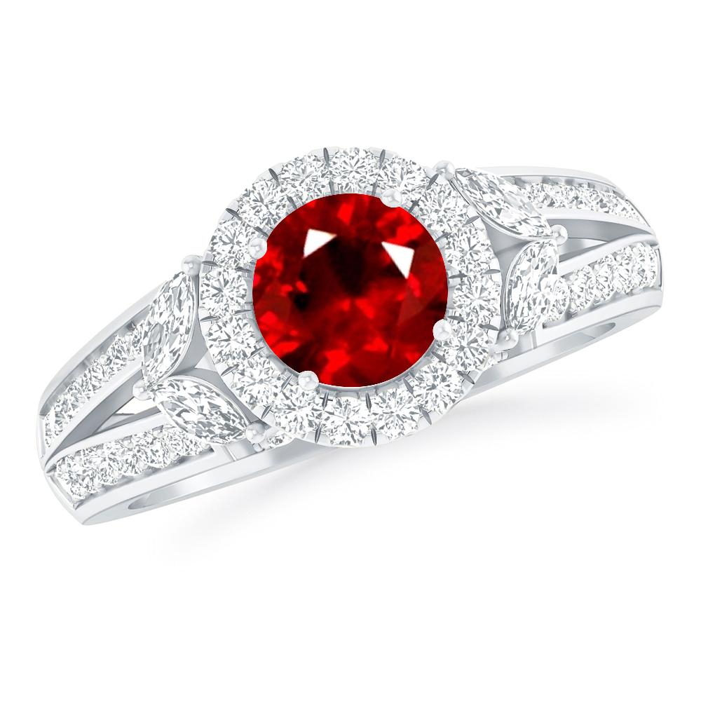 White Gold - Ruby