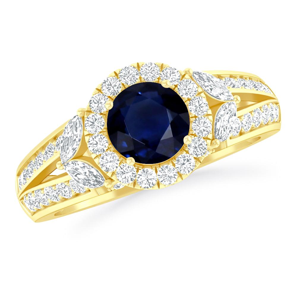 Yellow Gold - Sapphire