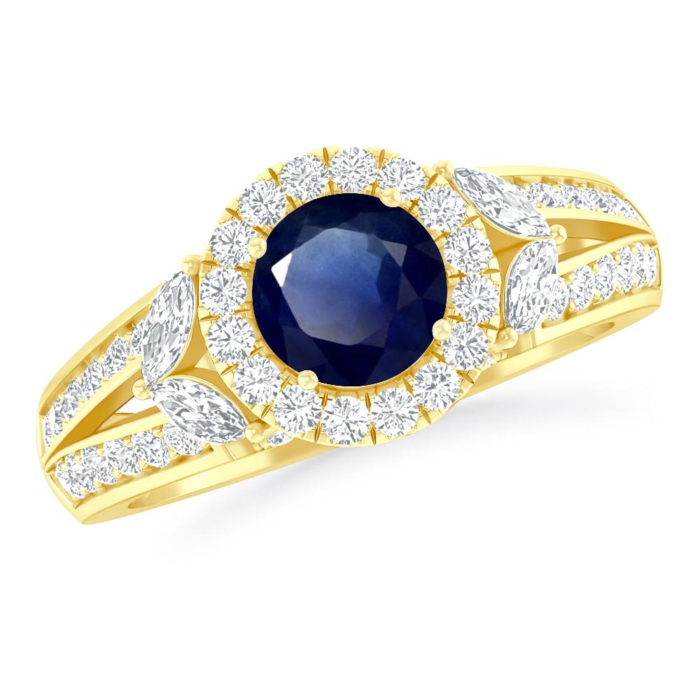 Yellow Gold - Sapphire