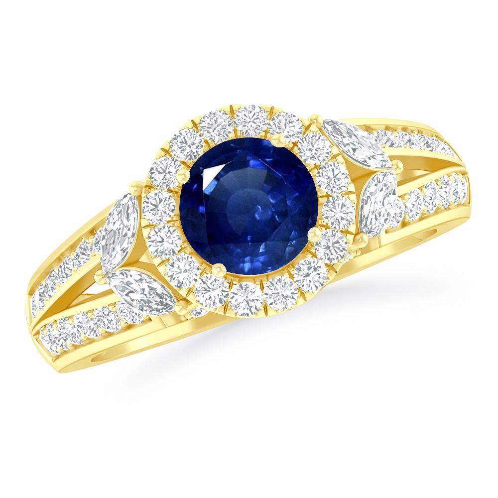 Yellow Gold - Sapphire