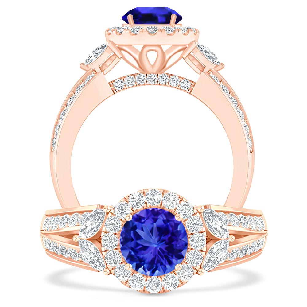 Rose Gold - Tanzanite