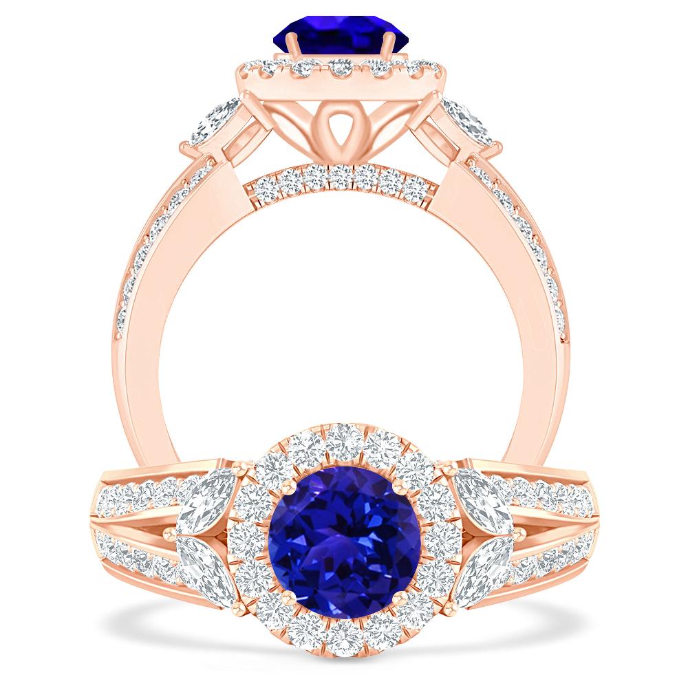 Rose Gold - Tanzanite