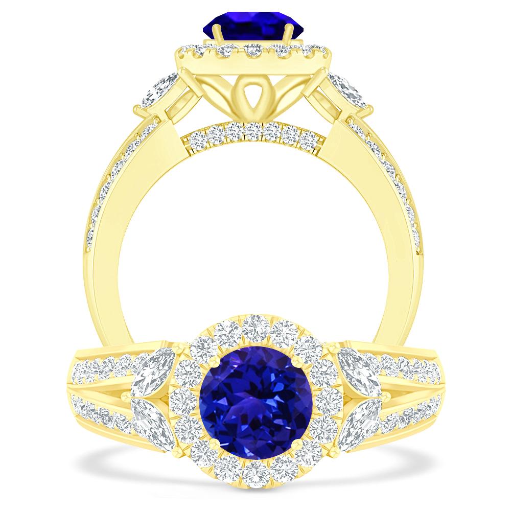 Yellow Gold - Tanzanite