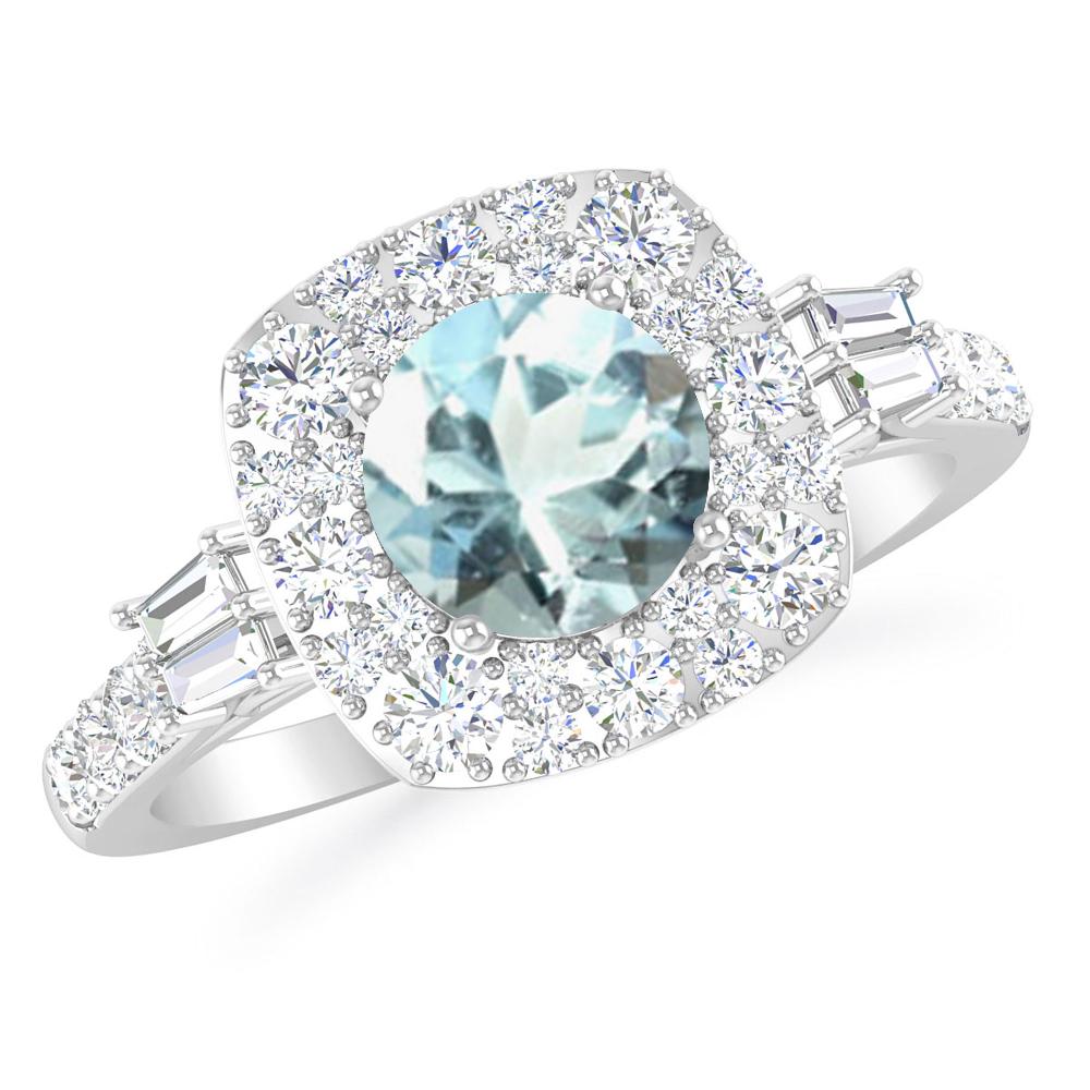 White Gold - Aquamarine