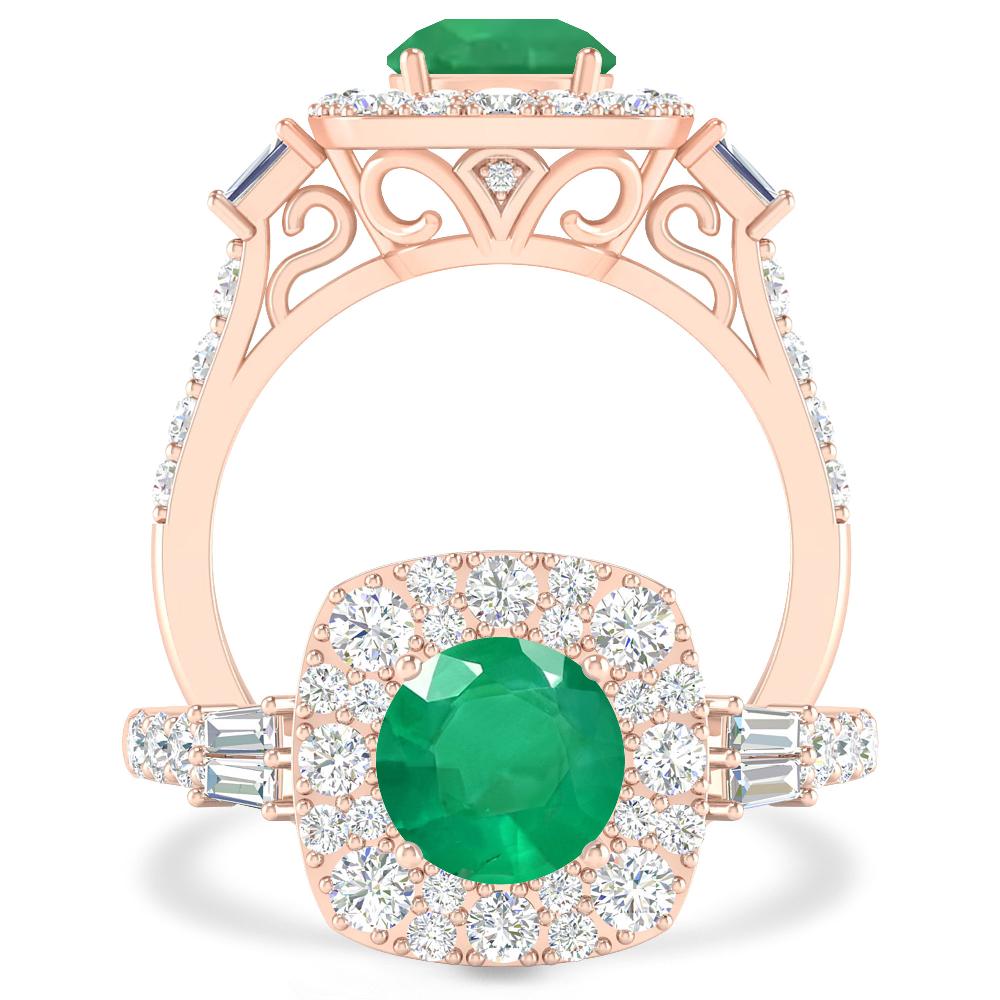 Rose Gold - Emerald