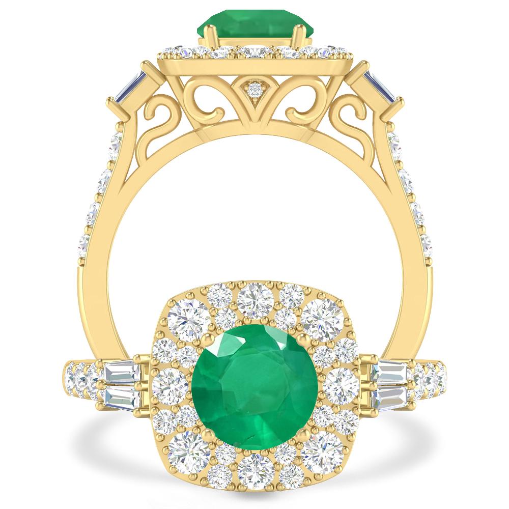 Yellow Gold - Emerald