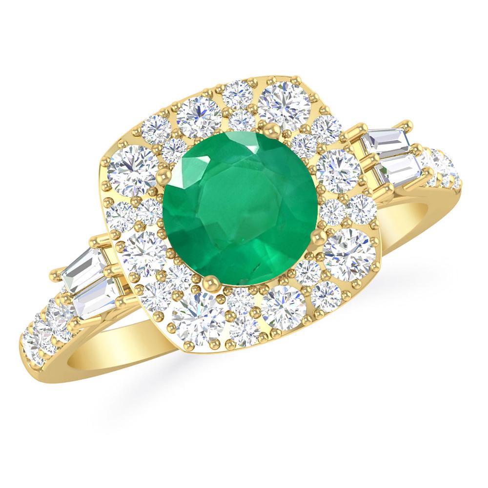 Yellow Gold - Emerald