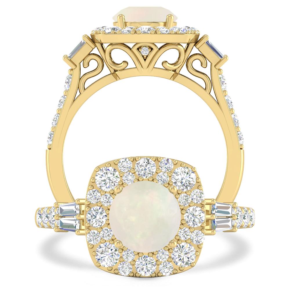 Yellow Gold - Opal