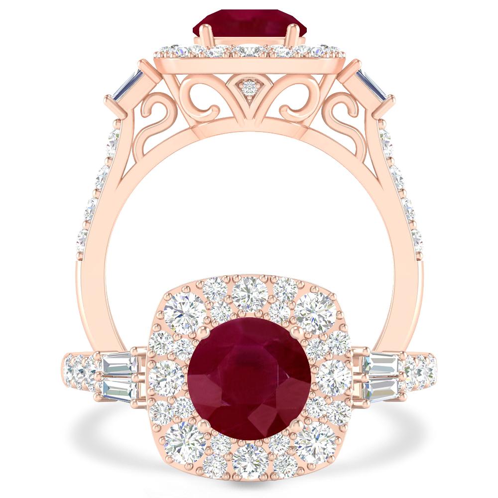 Rose Gold - Ruby