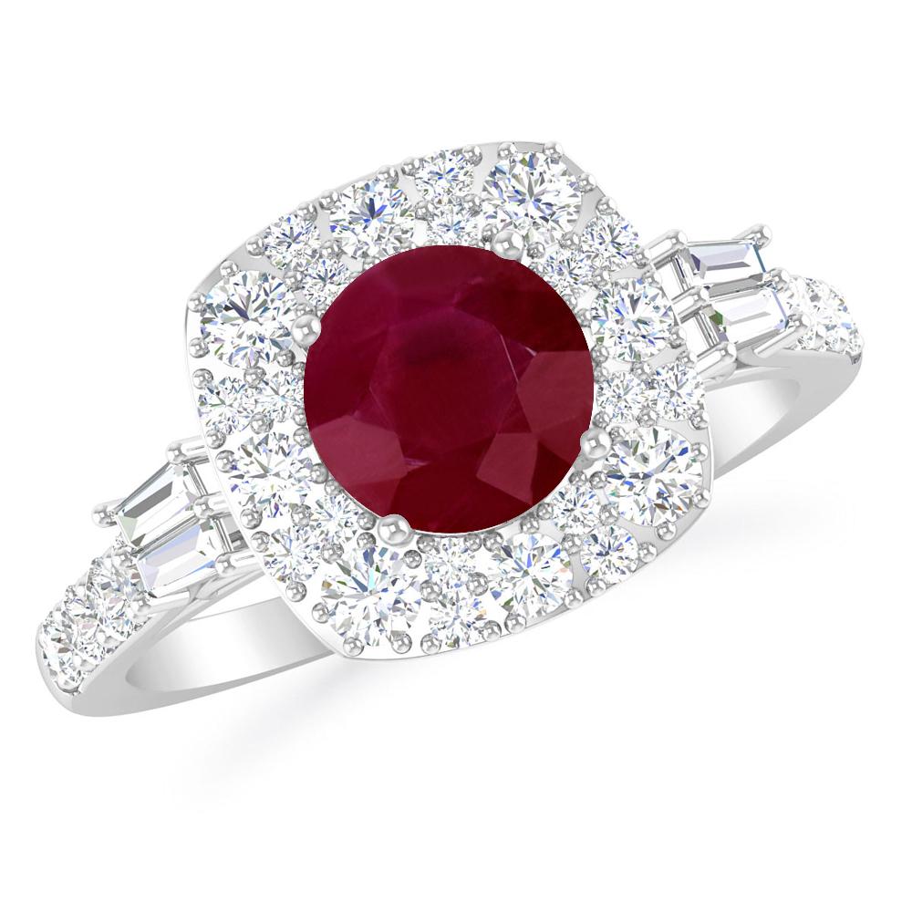 White Gold - Ruby