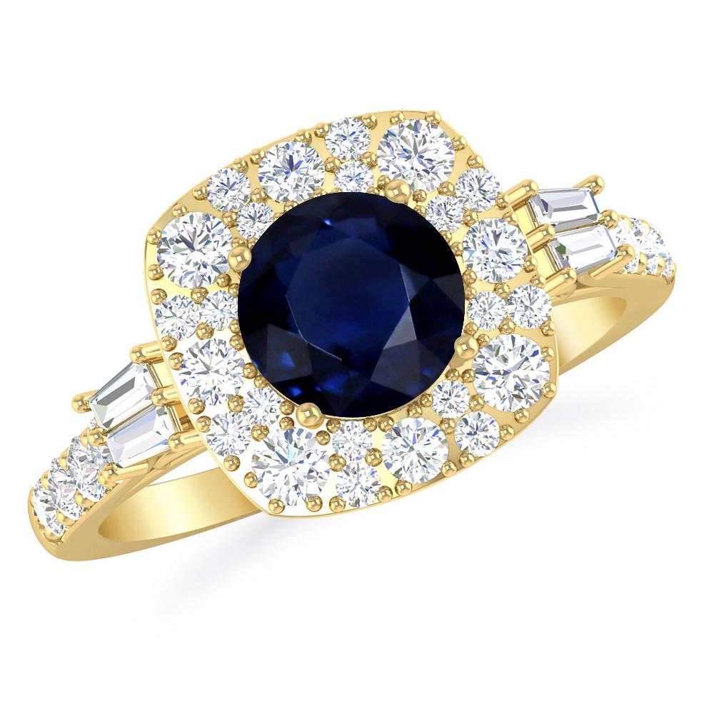 Yellow Gold - Sapphire