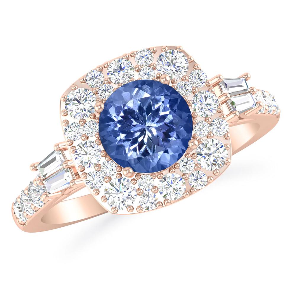 Rose Gold - Tanzanite