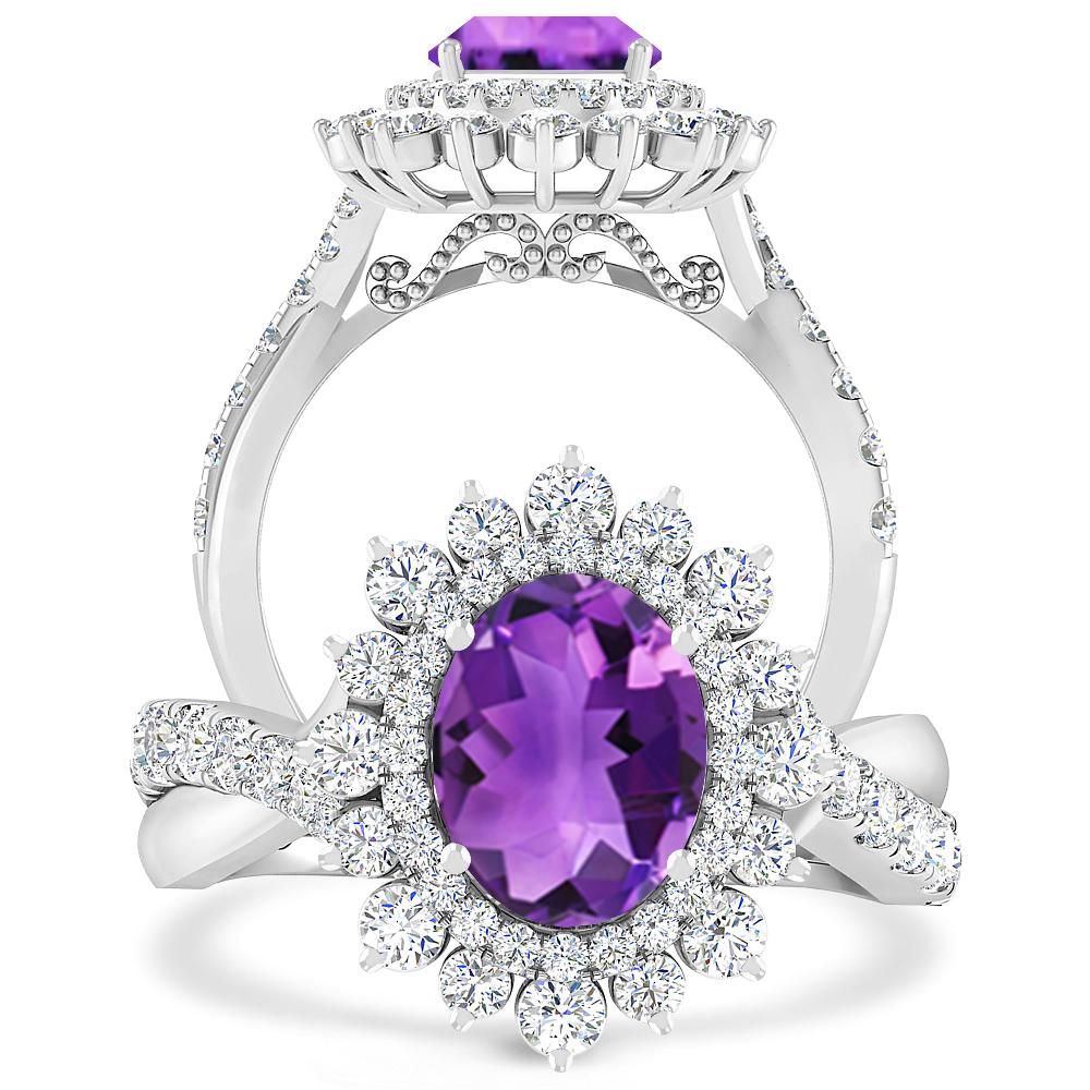 White Gold - Amethyst