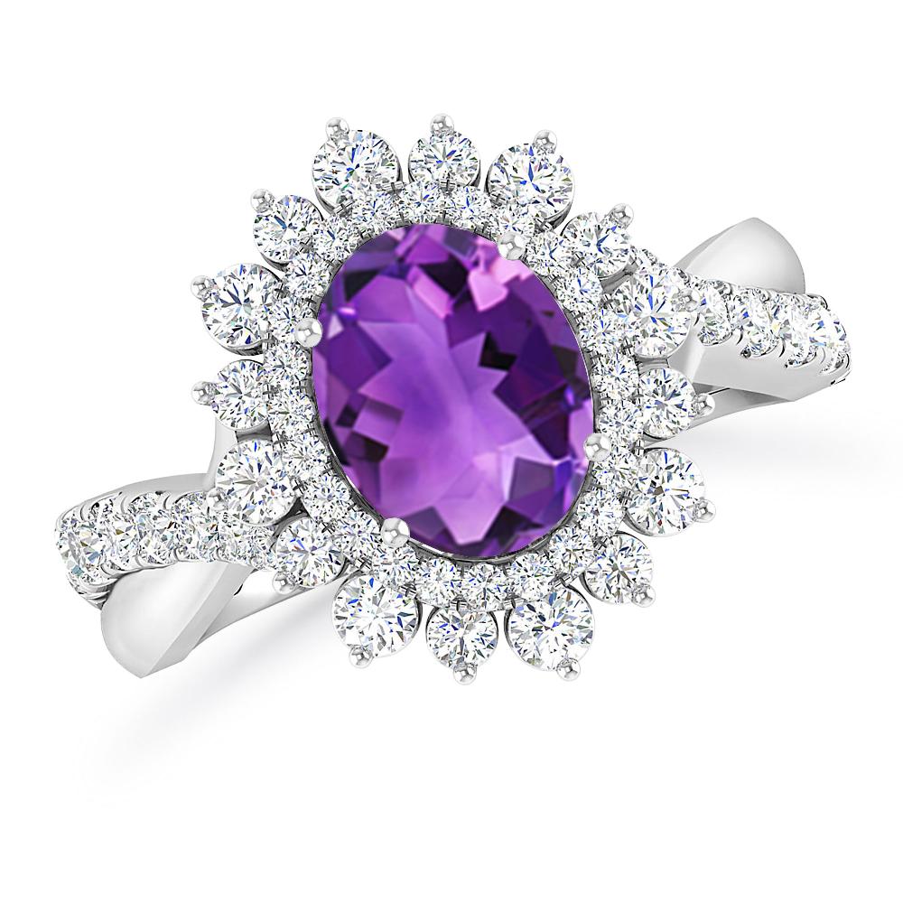 White Gold - Amethyst