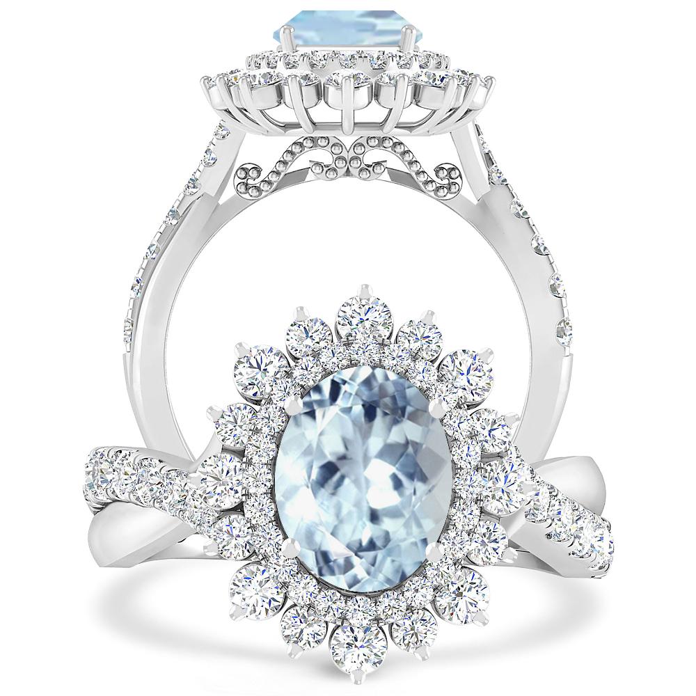 White Gold - Aquamarine