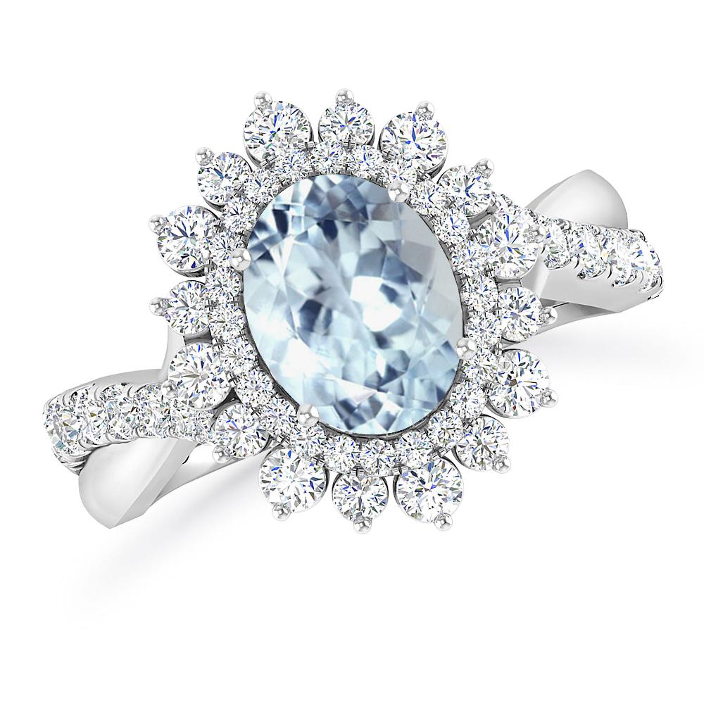 White Gold - Aquamarine