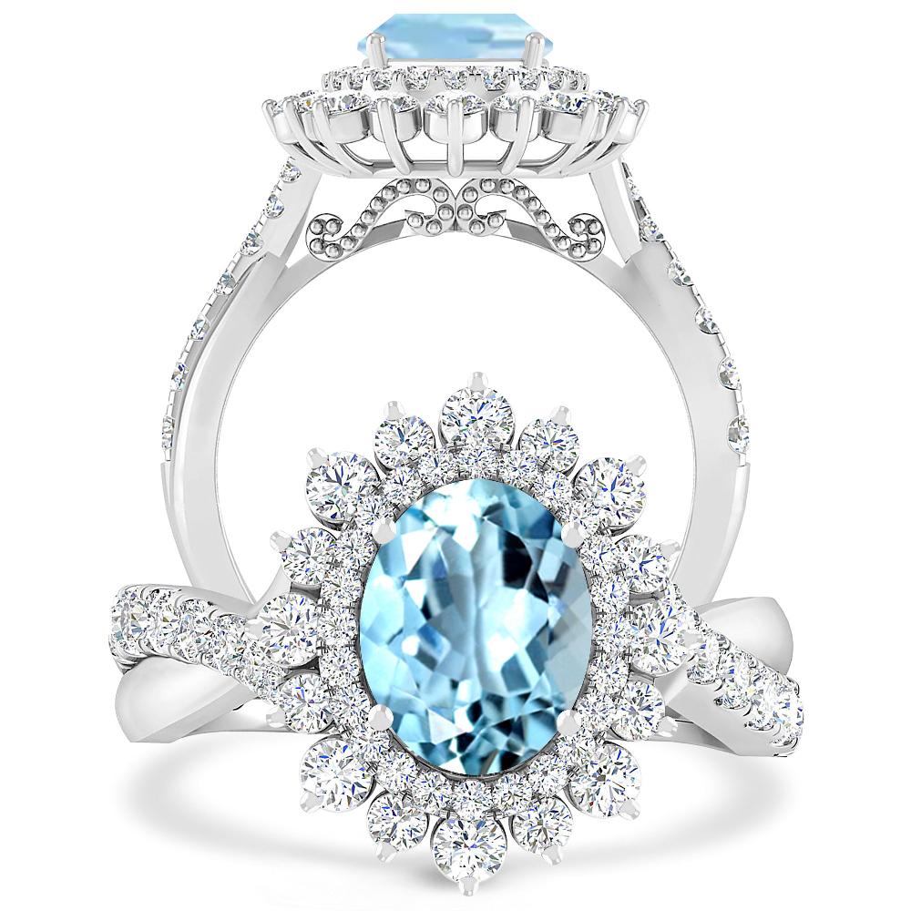 White Gold - Aquamarine