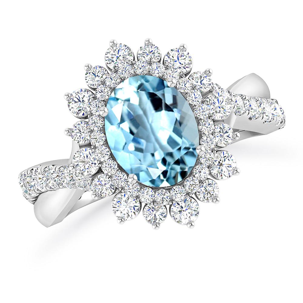 White Gold - Aquamarine