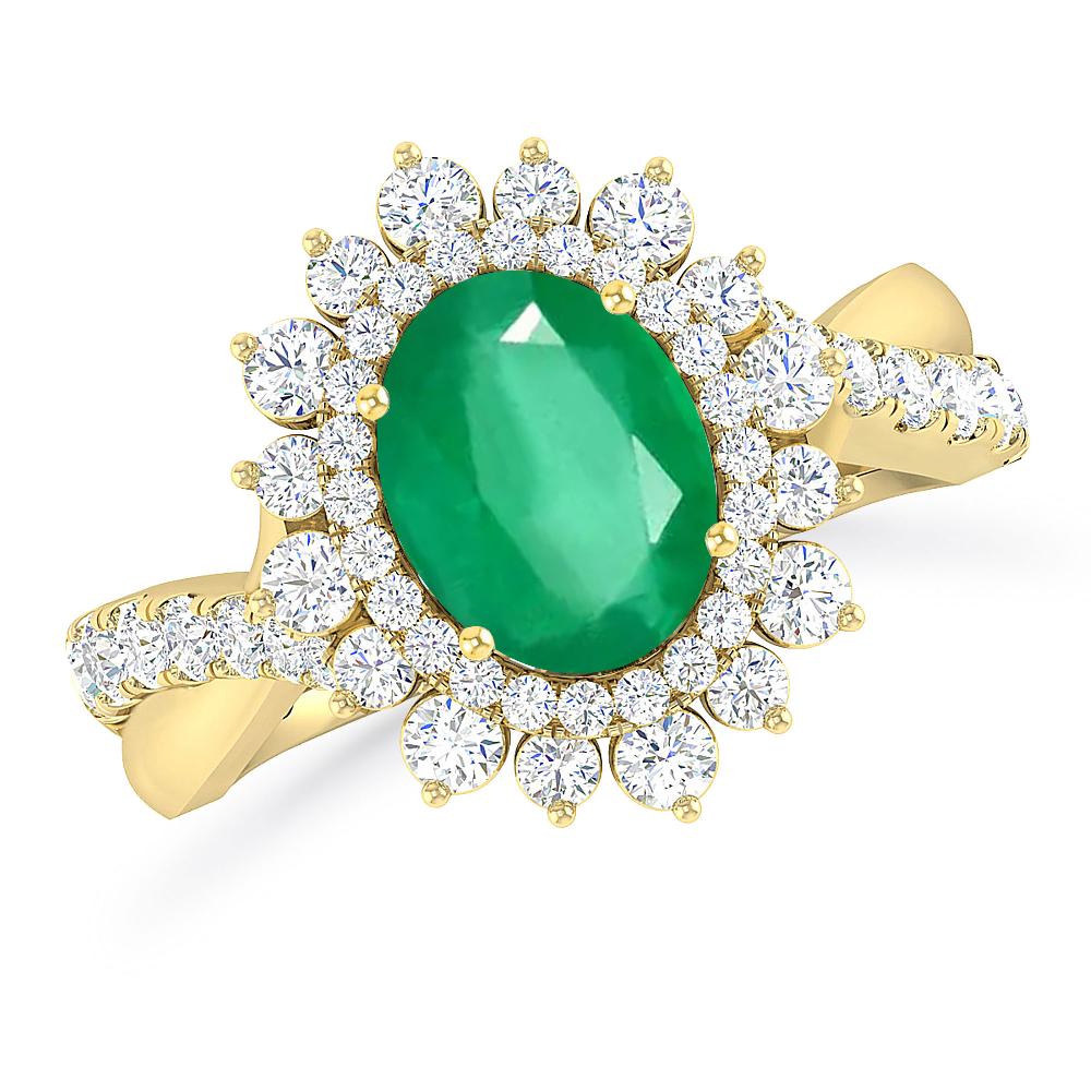 Yellow Gold - Emerald