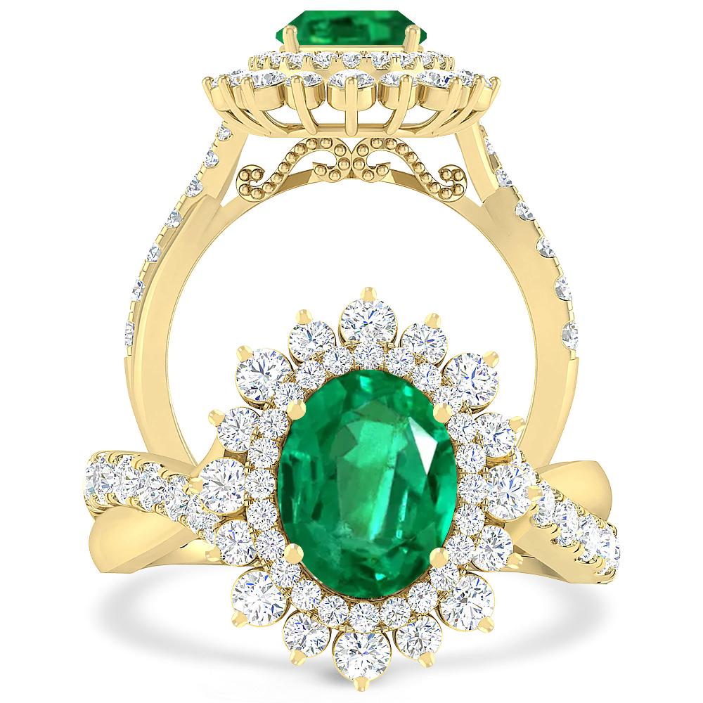 Yellow Gold - Emerald