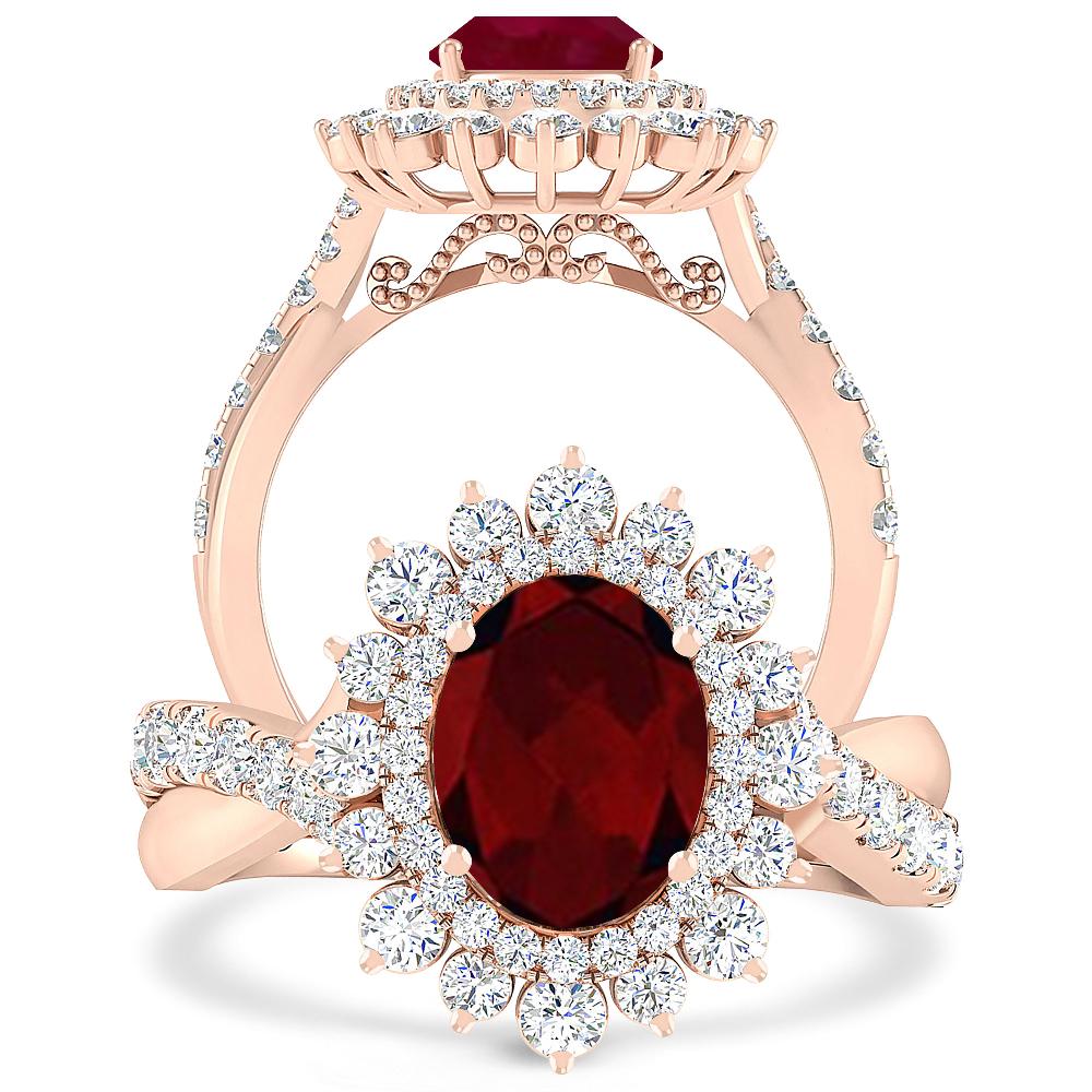 Rose Gold - Garnet