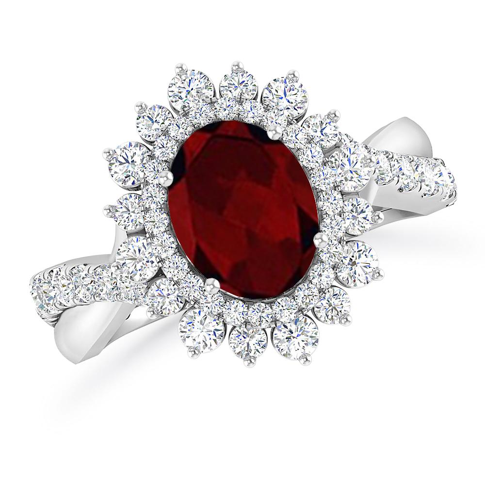 White Gold - Garnet