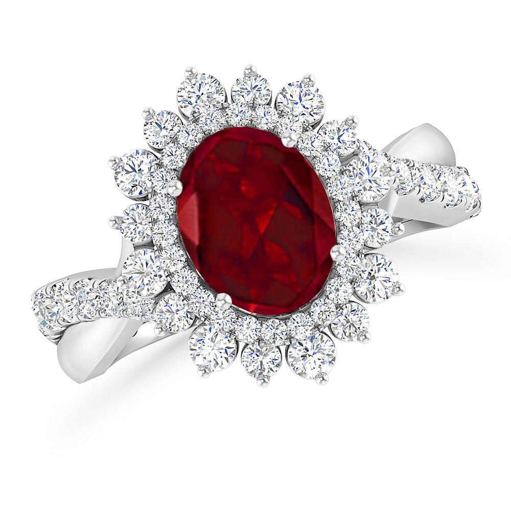 White Gold - Garnet