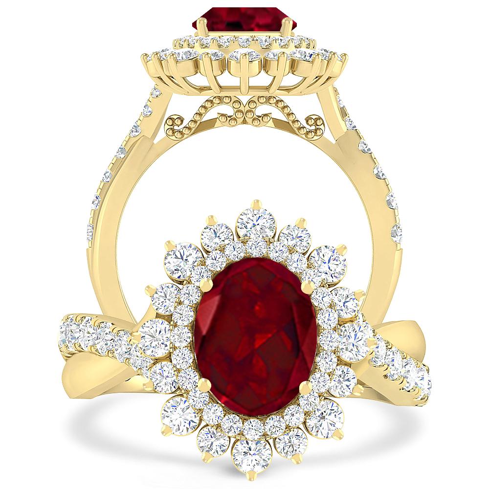 Yellow Gold - Garnet