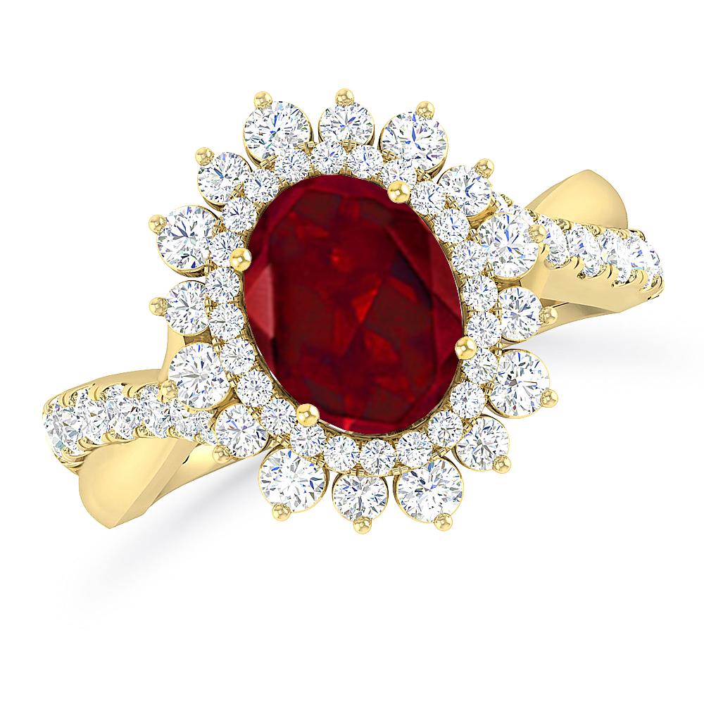 Yellow Gold - Garnet