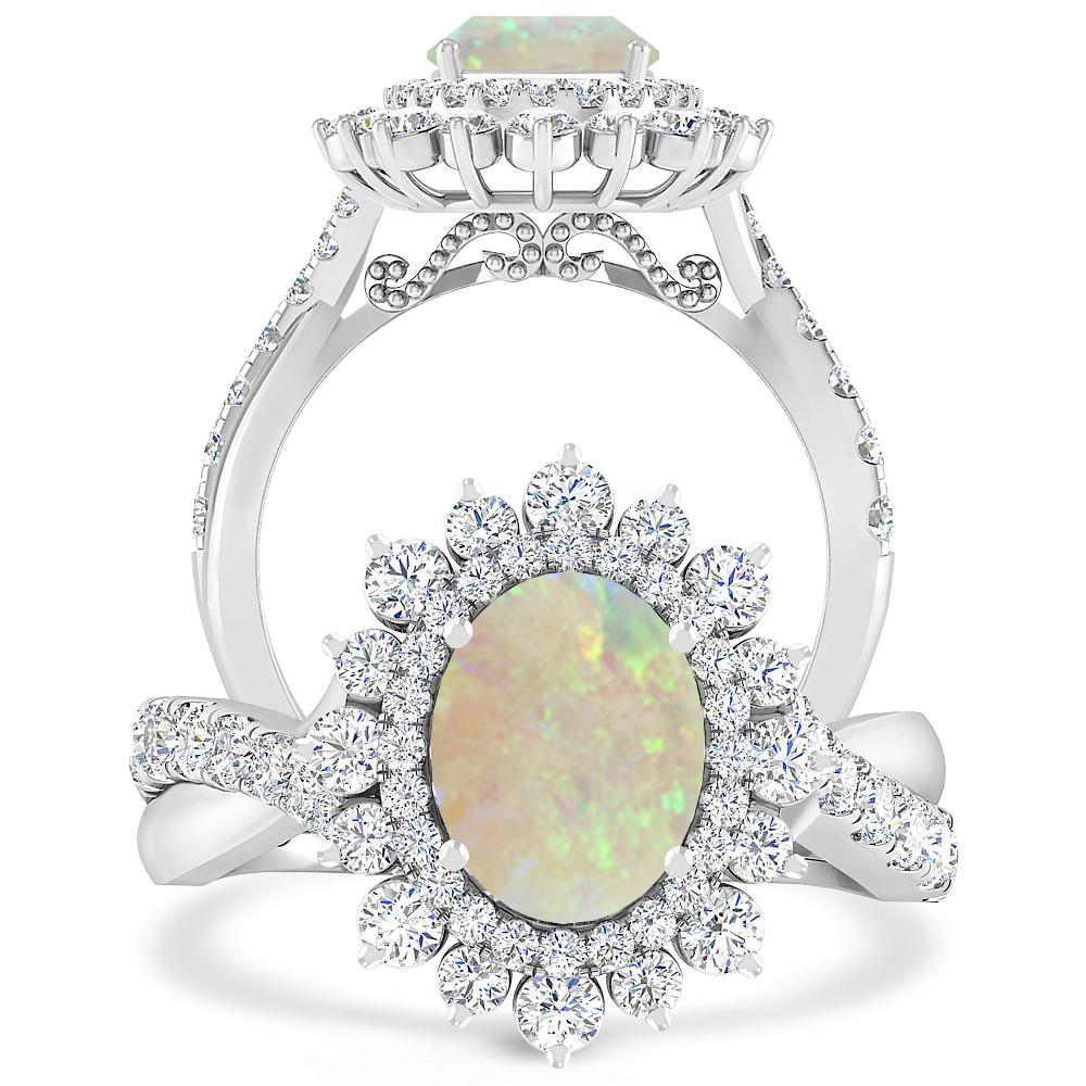 White Gold - Opal