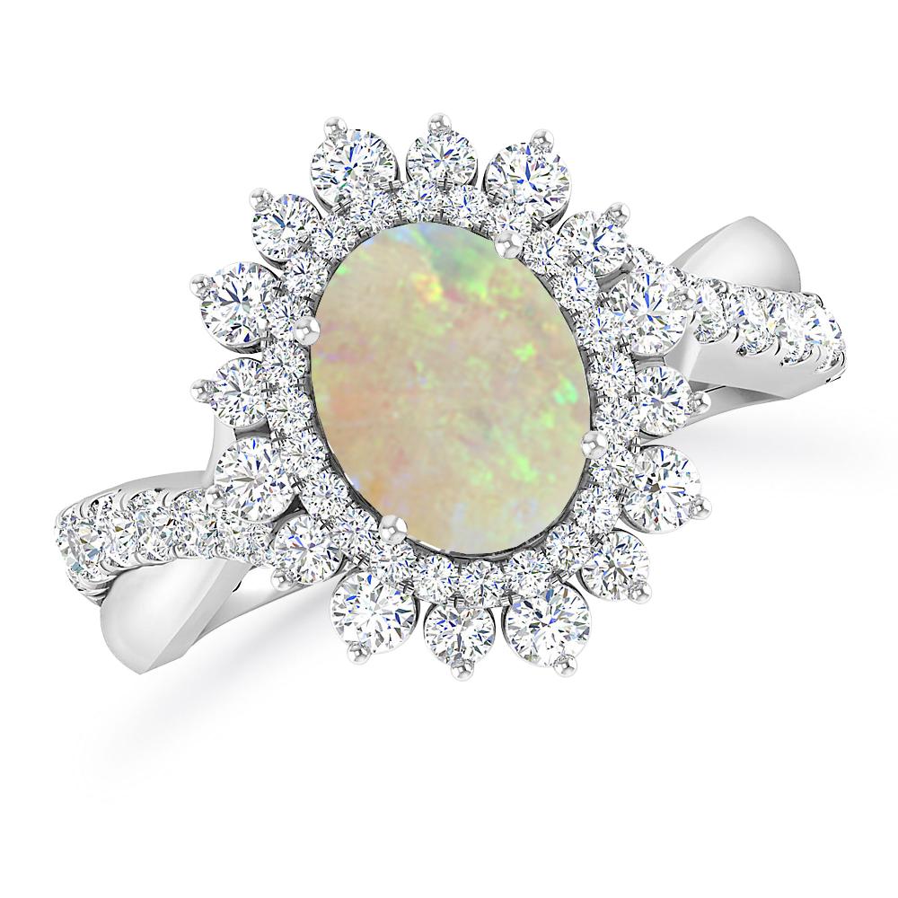 White Gold - Opal