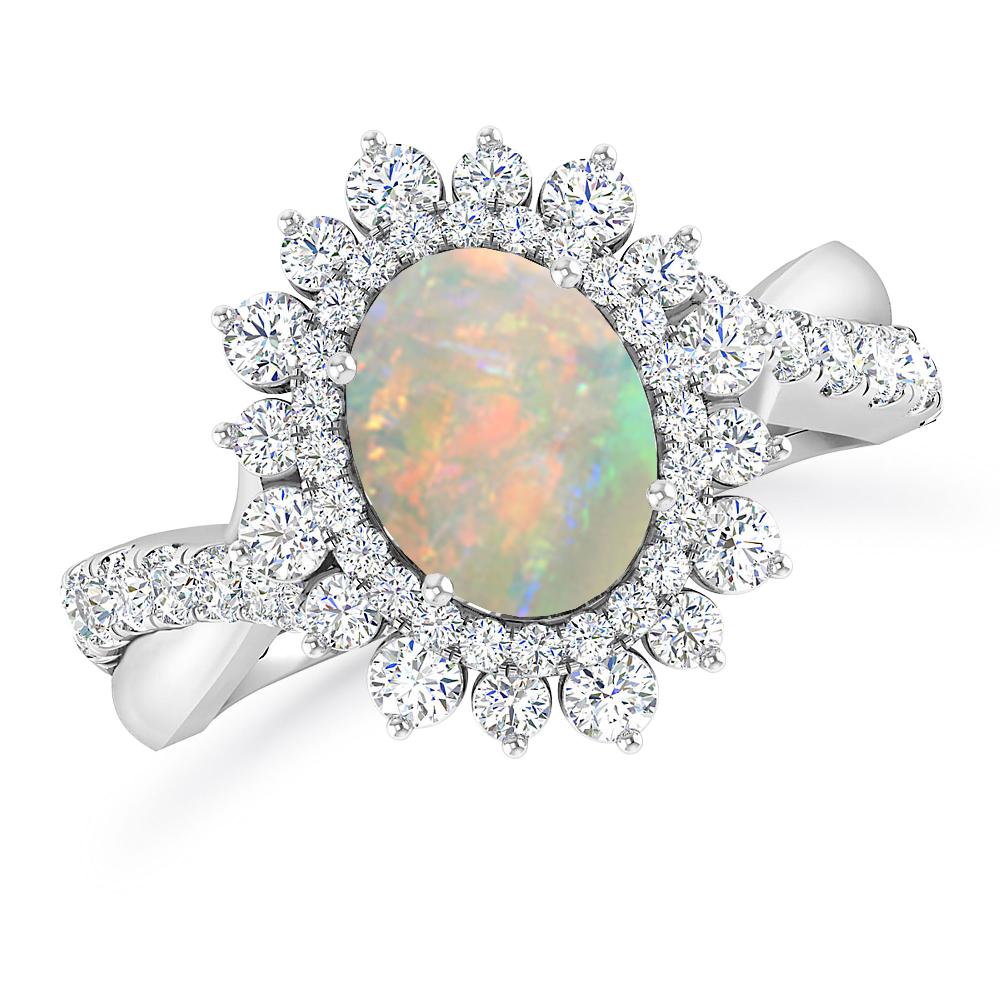 White Gold - Opal