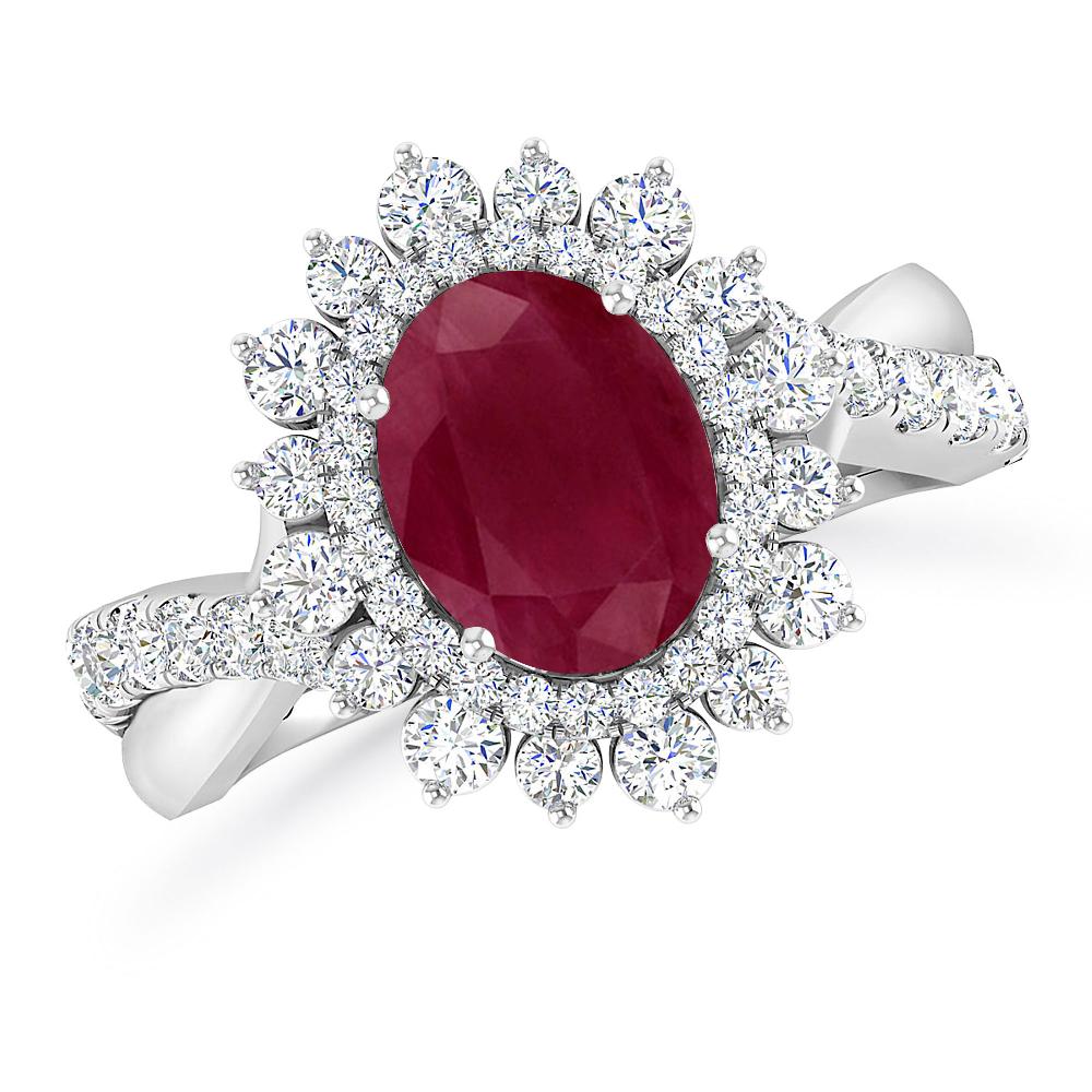 White Gold - Ruby